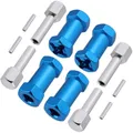 4er Pack RC Spurverbreiterungen 12mm Hex Drive Naben Combiner Coupler Alumini...