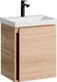 Planetmöbel Unterschrank mit Waschbecken 50 cm Sonoma Eiche Gäste WC Badmöbel