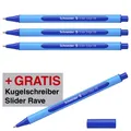 Schneider Slider Edge Kugelschreiber blau 1.0 mm Schreibfarbe: Blau, 6 St. + GRATIS 1 Schneider Slider Rave XB 50-152257