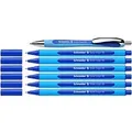 Schneider Slider Edge XB Kugelschreiber Blau 0.7 mm Extra Breit Kugelschreiber + 1 Slider Rave XB 7 Stück