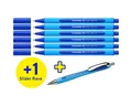SCHNEIDER Kugelschreiber Kugelschreiber 6x Slider Edge XB + 1x Slider Rave XB blau