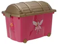 Spetebo Aufbewahrungsbox für Mädchen mit 57 Liter Volumen - Prinzessin Box - Spielzeugtruhe Fee Spielzeugbox Kinderzimmer