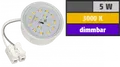 LED Modul McShine, 5W, 400 Lumen, 230V, 50x23mm, warmweiß, 3000K, dimmbar EEK 