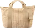 Prato SC05 zeitlose Handtasche aus Breitcord light beige