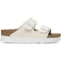 Papillio by Birkenstock Arizona Pap Flex Platform Damen Schmale Weite 1029127 - Braun/Weiß - 36