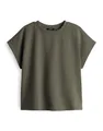 OPUS Damen Sweatshirt | GANNE Loose Sweatshirt aus Cotton Modalmix Olive Leaf, 40