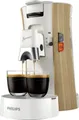 Philips Senseo Select Kaffeepadmaschine - Intensität Plus, Memo-Funktion für 3 Kaffeespezialitäten, Crema Plus, Umweltfreundliches Produkt mit 37% Biobasiertem Kunststoff, Seidenweiß (CSA240/05)