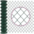 Maschendrahtzaun Gartenzaun grün : 80 cm x 15 m - Grün