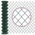Maschendrahtzaun grün/Gartenzaun mit Viereckgeflecht, 80 cm Höhe, 15 m Länge/idealer stabiler Zaun für Grundstück, Garten und Tiergehege