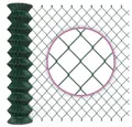 B!HOME Maschendrahtzaun Maschendrahtzaun grün/Gartenzaun mit Viereckgeflecht, idealer stabiler Zaun für Grundstück, Garten und Tiergehege