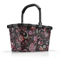reisenthel carrybag frame paisley black – Stabiler Einkaufskorb mit viel Stauraum und praktischer Innentasche – Elegantes und wasserabweisendes Design