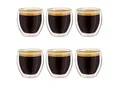 Creano Teeglas Espressoglas 6er-Set “hoch” 100ml, Borosilikatglas, 6 Gläser