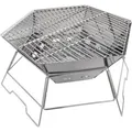 Hexagon - Grill- und Feuerschale uni