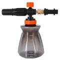 Schaumkanone Schaumlanze für Kärcher K2 K3 K4 K5 K6 K7 Hochdruckreiniger mit 1/4 Zoll Schnellkupplung, 1L Schneeschaumlanze Flasche mit Verstellbarer Düse, Autowaschschaumlanze für Hochdruckreiniger