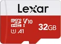 Lexar Micro SD Karte 32GB, Speicherkarte Micro SD mit Adapter, Bis zu 100 MB/s