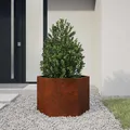 Vidaxx Pflanzgefäß rostig 60x60x45 cm Cortenstahl