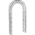 Dehner Rosenbogen Cornwall, ca. 236 x 118 x 31 cm, Metall, grau/schwarz - Dunkelgrau