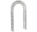 Dehner Rosenbogen Cornwall, ca. 236 x 118 x 31 cm, Metall, grau/schwarz, dunkelgrau