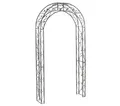 Rosenbogen Cornwall ca. 236x118x31cm Metall grau/schwarz, Dehner