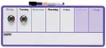 Nobo Magnetischer Mini-Whiteboard-Wochenplaner, Trocken Abwischbar, Wandmontage, Integrierte Stifthalterung, 2-Farbiges Design, Inkl. Stift & Magneten, 360 x 140 mm, Lila, 1904048