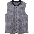 OLYMP Funktionsweste Weste Strickweste Tracht (1-tlg) grau XL