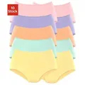 petite fleur Taillenslip (10er-Pack) aus elastischer Baumwolle bunt|gelb|grün|lila|rosa 56/58