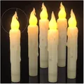 LED Kerzen, Timer, batteriebetrieben, Flackerlicht, 6 Stück, Weihnachtsdekora...