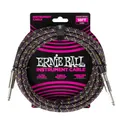 Ernie Ball Geflochtenes Instrumentenkabel, gerade/gerade, 5,5 m, Violette Python (P06431)