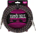 Ernie Ball 6431 Instrumentenkabel 18' 5,49 m Textil Klinke Gewebe Purple Python