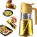 Ölsprüher 16oz Olivenöl Flasche 470ml 2-in-1 Ölspender Sprühflasche Küche