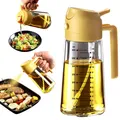 16oz Ölsprüher für Speiseöl 470ml Olivenöl Flasche 2 in 1 Ölspender und