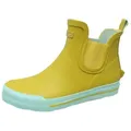 Bockstiegel Gummistiefel Damen Stiefelette Momo mit Elastikeinzug - Wasserdichte Regenstiefel gelb 39 EU