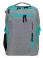 Elephant Rucksack Handgepäck Reisetasche Fly Legends XL 45 L Flugzeug Bus Reiserucksack Laptop Fach Anti-Theft Tasche 12900 (Grau-Türkis)