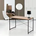 Arbeitstisch Industrie Wootop Holz Edelstahl Metallrahmen 150 X 60