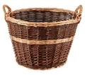 Dehner Weidenkorb Gartenkorb rund, versch. Größen, auch für Holz als Kaminkorb geeignet