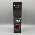 Maxlvl Mousepad, Gamingmauspad, Rutschfest, 350x260x2mm, Schwarz, Neu (P032)