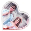 Hama Acryl Bilderrahmen Fotorahmen Fotohalter Wechselrahmen 9,4x7,6cm Bild Herz