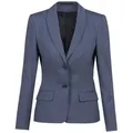 GREIFF Jackenblazer Greiff Modern WITH 37.5® Damen Blazer Regular Mittelblau PINPOINT 40 blau 40