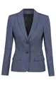 GREIFF Modern with 37.5® Damen Blazer Regular Mittelblau Pinpoint 40