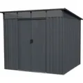 Floraworld Gerätehaus Lightline Größe 3 Pultdach Oberlicht 239 x 193 x 202 cm