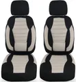 BREMER SITZBEZÜGE Autositzbezug für Mitsubishi Space Star Bj 2012-22 (KT105), Set, 2-tlg., Schonbezüge Sitzbezüge Fahrer und Beifahrer, in Schwarz/Beige