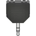 Hama Audio-Adapter 3,5 mm-Klinken-Stecker/2 3,5 mm-Klinken-Kupplung Schwarz