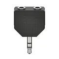 Hama Audio-Adapter, 3,5-mm-Klinken-St. - 2 x 3,5-mm-Klinken-Kupp., Stereo