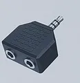 AUX Audio-Verbindungskabel/Adapter Audio-Adapter 3,5mm Jack 2x 3,5mm Socket A1