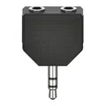 Hama Audio-Adapter 3,5-mm-Stecker>2 x 3,5-mm-Kupplung schwarz