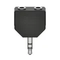 HAMA Audio-Adapter, 3,5-mm-Klinken-St. - 2 x 3,5-mm-Klinken-Kupp., Stereo