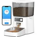 Oneisall - Katzen-Futterspender Futterautomat 3.5L mit App-Steuerung - Weiß