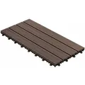 Floordirekt - Klickfliesen Wpc-terrassendielen Royal Dunkelbraun 60 X 30 Cm