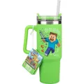 Minecraft Green 900ml Multiway Travel Cup Straw