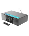 Internetradio mit CD Player & Bluetooth | 120W 2.1 Stereo DAB Radio mit Eingebauter Subwoofer | Internetradio WLAN mit Spotify Connect, Podcasts, FM | Farbdisplay | Majority Quadriga Internet Radio